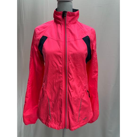 Brooks hot pink running jacket S - Picture 1 of 6